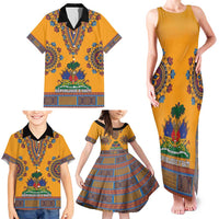 Personalized Haiti Dashiki Family Matching Tank Maxi Dress and Hawaiian Shirt - Wonder Print Shop