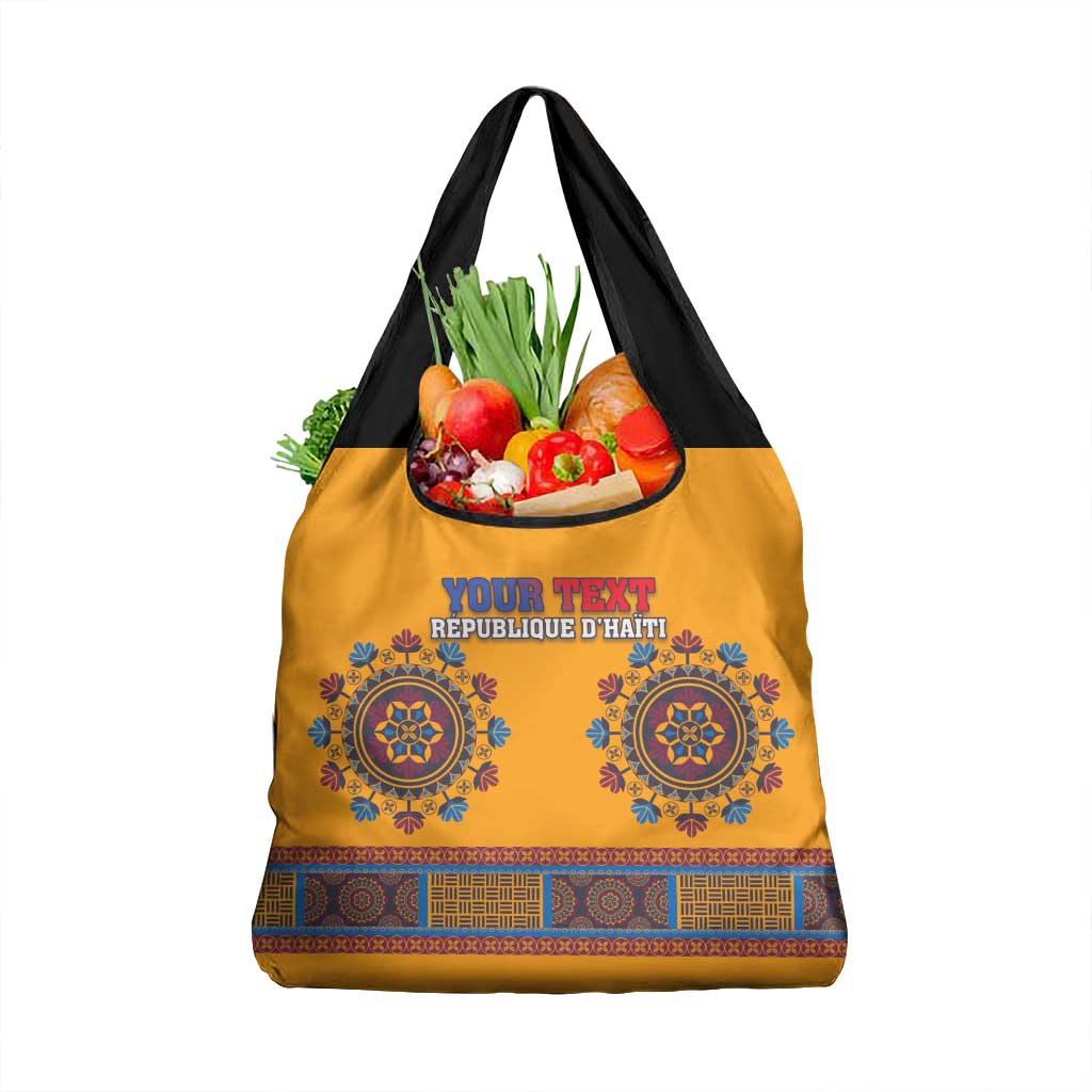 Personalized Haiti Dashiki Grocery Bag