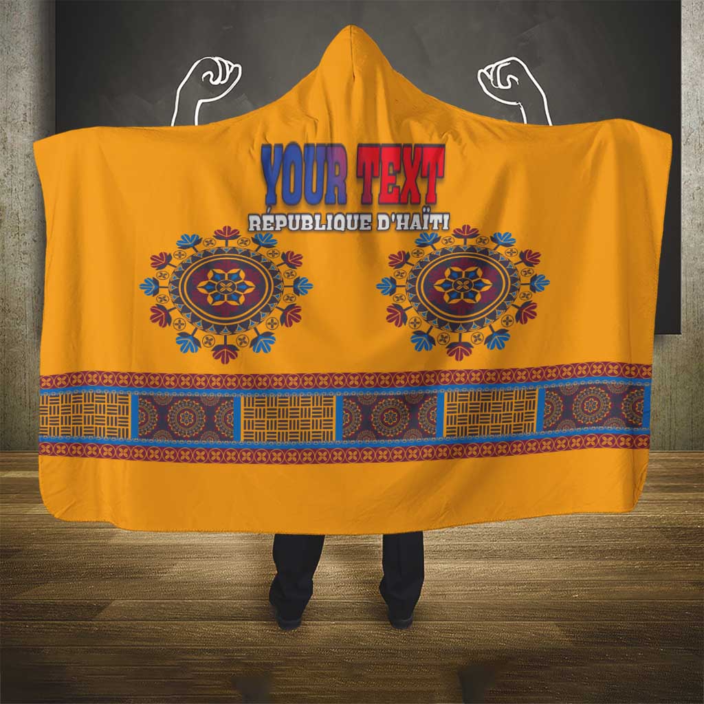 Personalized Haiti Dashiki Hooded Blanket