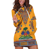 Personalized Haiti Dashiki Hoodie Dress - Wonder Print Shop