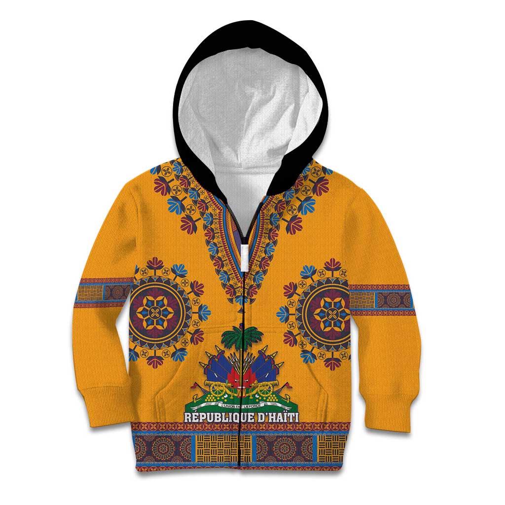 Personalized Haiti Dashiki Kid Hoodie - Wonder Print Shop