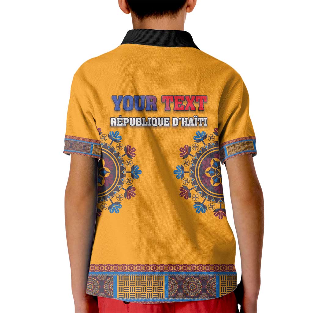 Personalized Haiti Dashiki Kid Polo Shirt - Wonder Print Shop