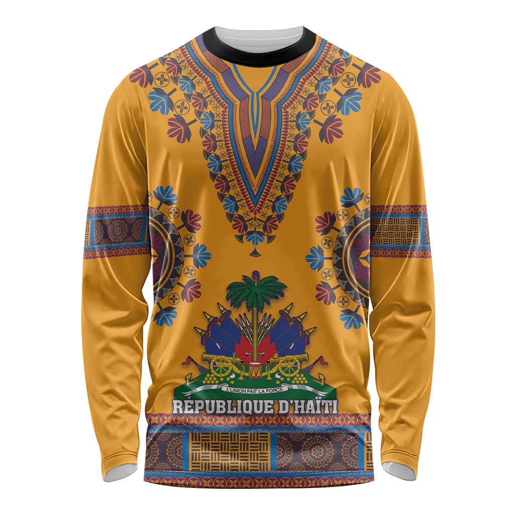 Personalized Haiti Dashiki Long Sleeve Shirt - Wonder Print Shop