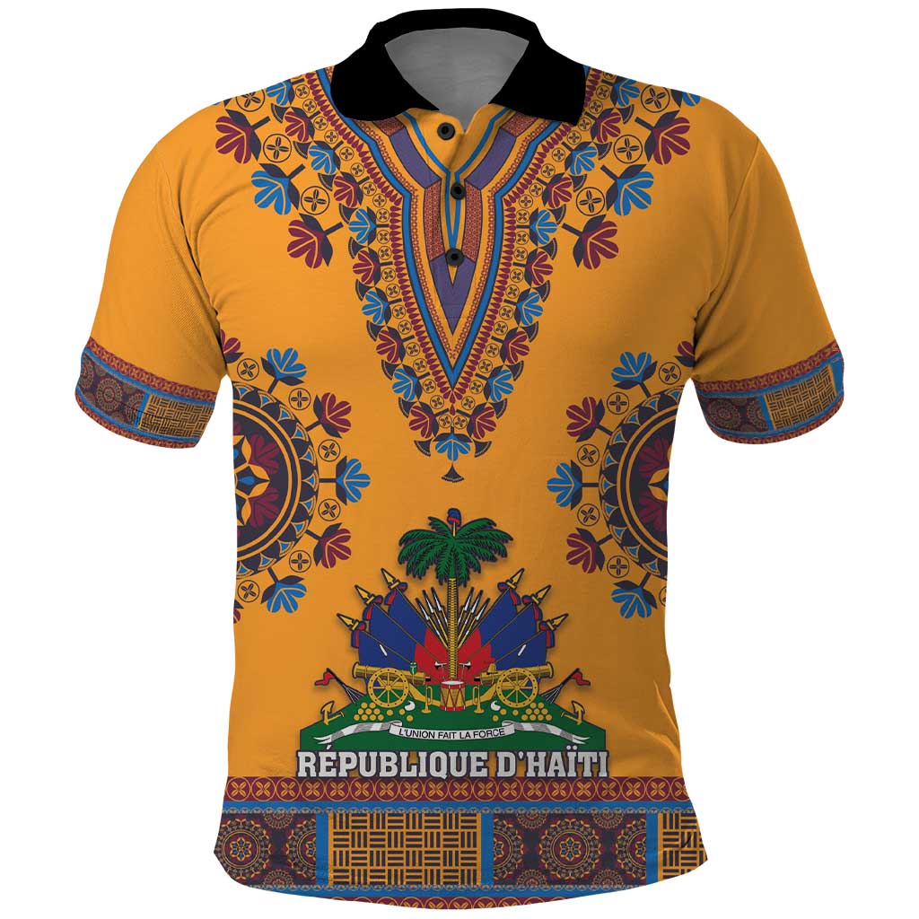 Personalized Haiti Dashiki Polo Shirt - Wonder Print Shop