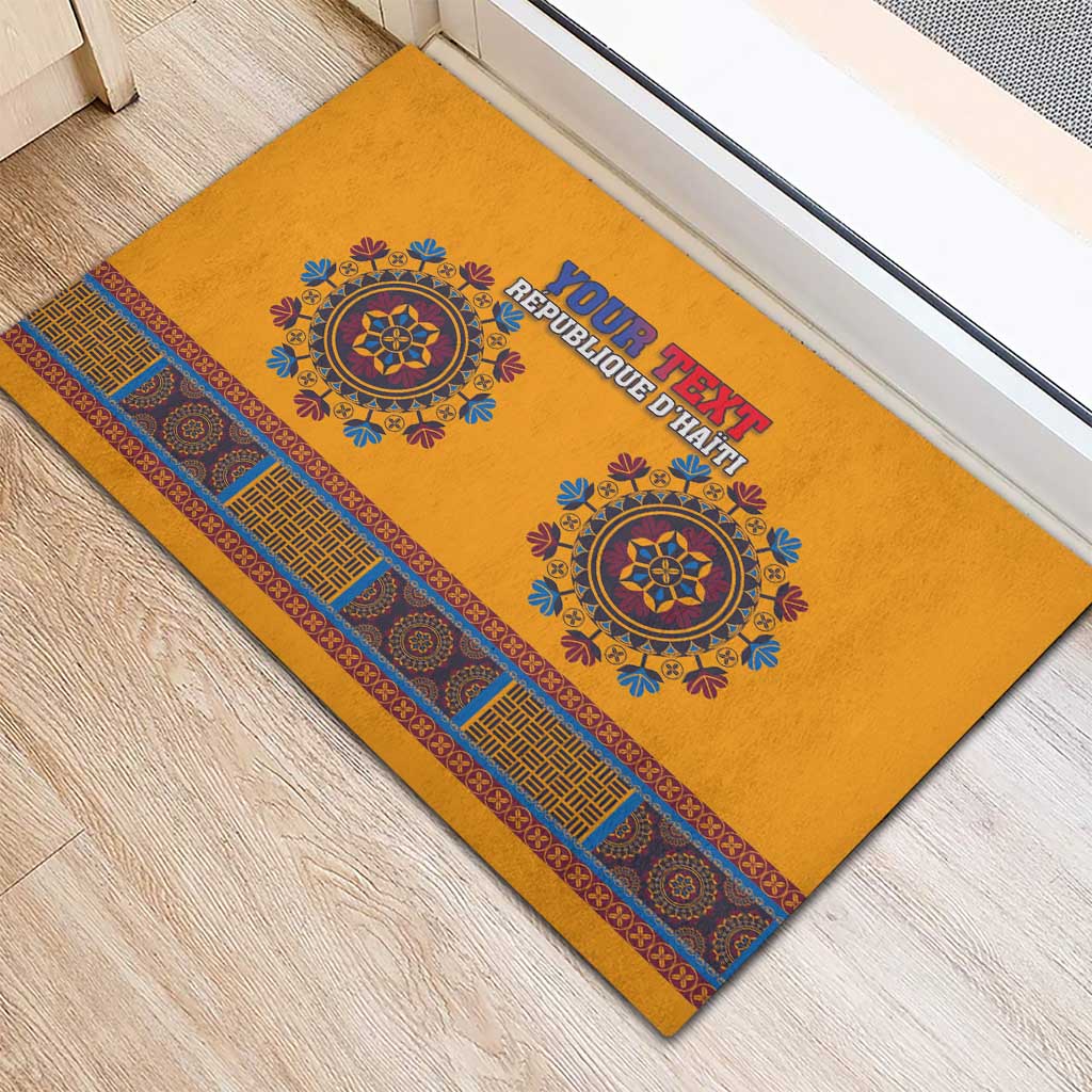 Personalized Haiti Dashiki Rubber Doormat - Wonder Print Shop