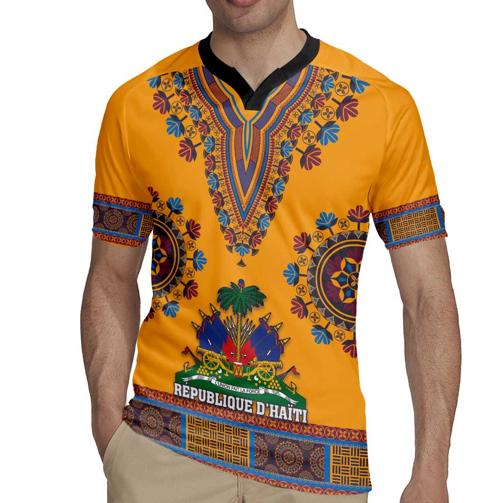 Personalized Haiti Dashiki Rugby Jersey - Wonder Print Shop
