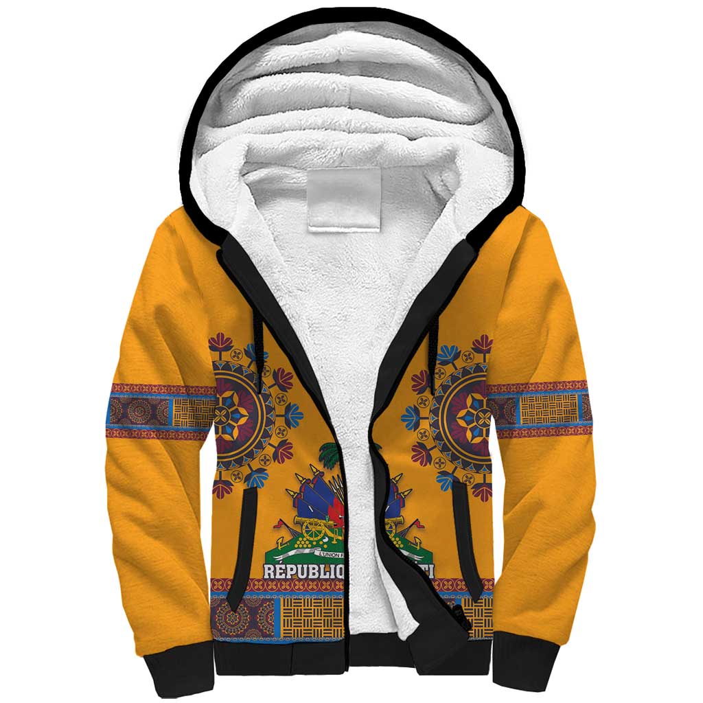 Personalized Haiti Dashiki Sherpa Hoodie - Wonder Print Shop