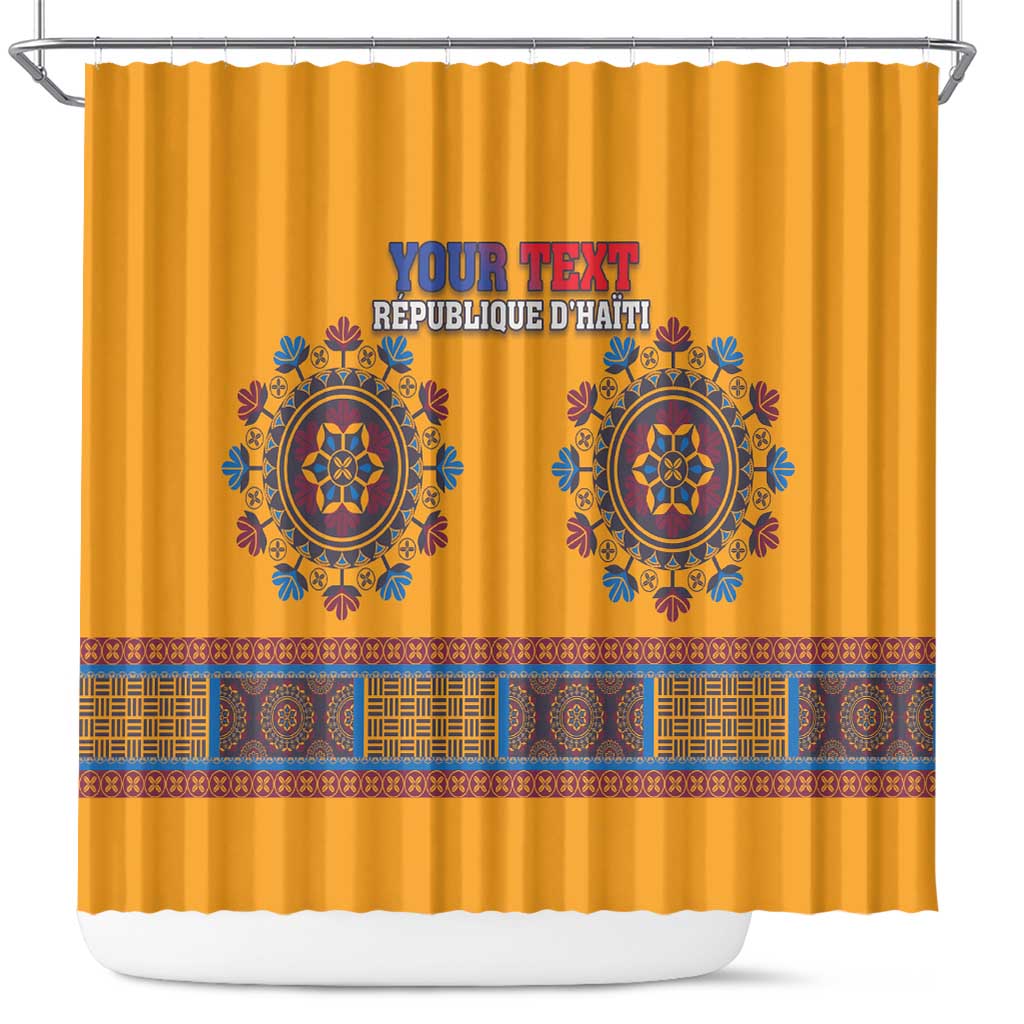 Personalized Haiti Dashiki Shower Curtain