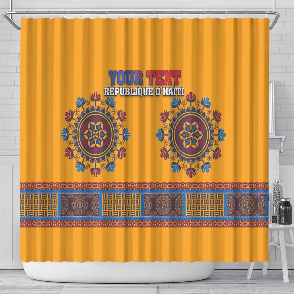 Personalized Haiti Dashiki Shower Curtain