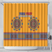 Personalized Haiti Dashiki Shower Curtain