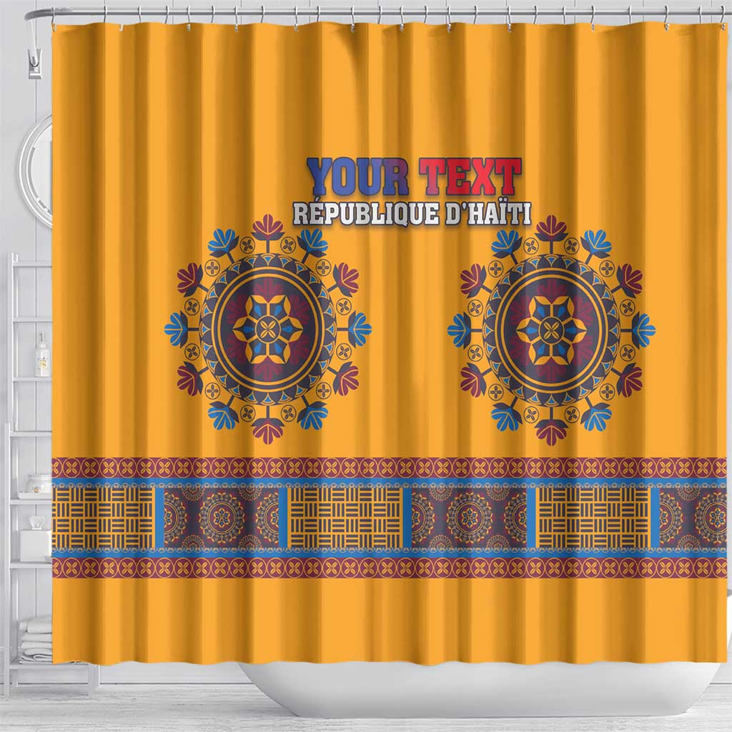 Personalized Haiti Dashiki Shower Curtain
