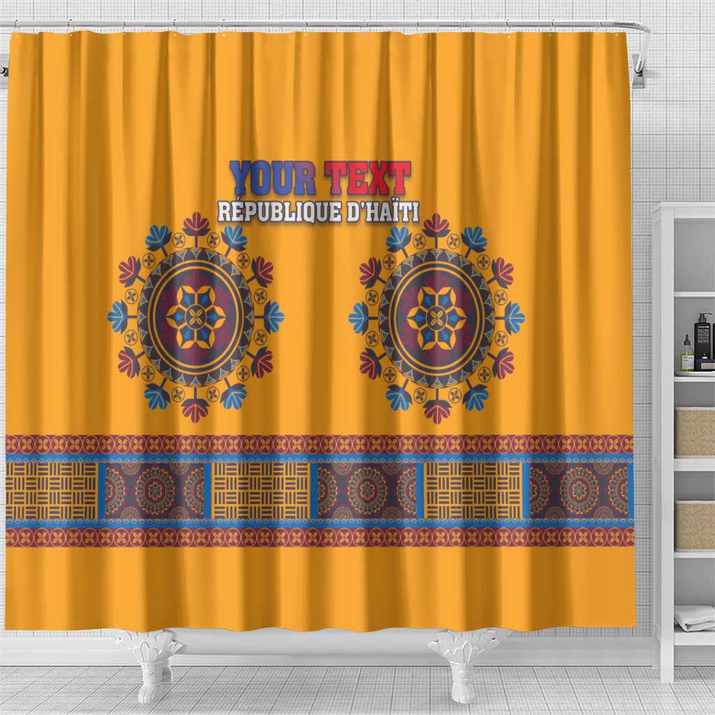 Personalized Haiti Dashiki Shower Curtain