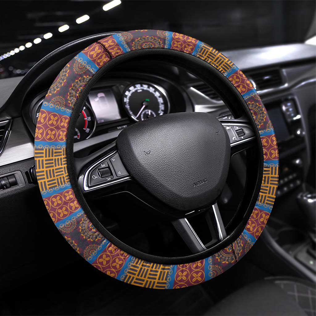 Personalized Haiti Dashiki Steering Wheel Cover - Wonder Print Shop