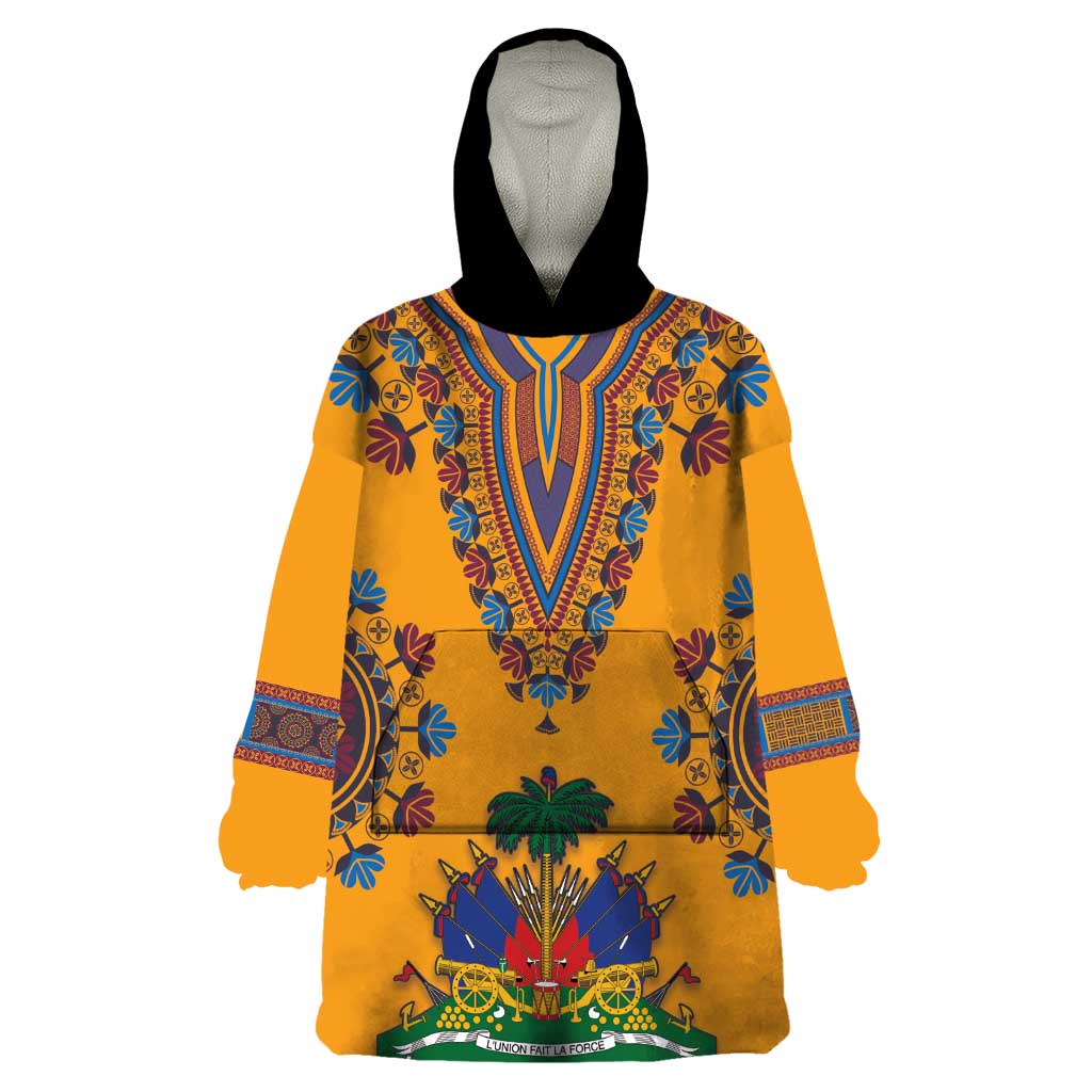 Personalized Haiti Dashiki Wearable Blanket Hoodie - Wonder Print Shop