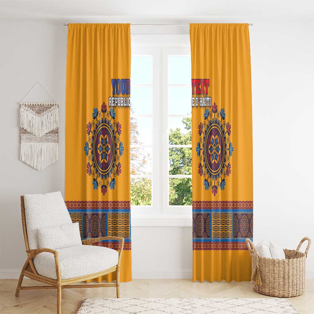 Personalized Haiti Dashiki Window Curtain - Wonder Print Shop