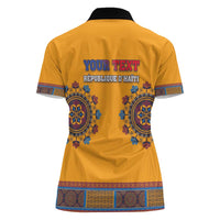 Personalized Haiti Dashiki Women Polo Shirt - Wonder Print Shop