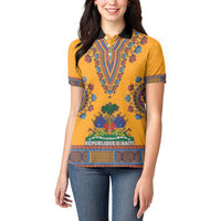 Personalized Haiti Dashiki Women Polo Shirt - Wonder Print Shop