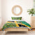 Jamaica Lion Rastafarian Bedding Set With Kente Pattern - Wonder Print Shop