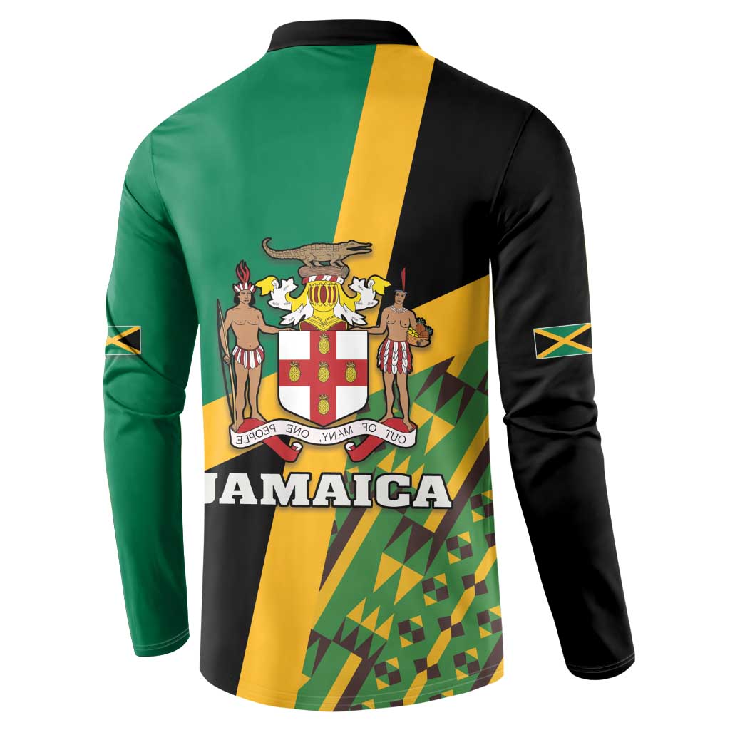 Jamaica Lion Rastafarian Button Sweatshirt With Kente Pattern - Wonder Print Shop