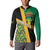 Jamaica Lion Rastafarian Button Sweatshirt With Kente Pattern - Wonder Print Shop