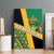 Jamaica Lion Rastafarian Canvas Wall Art With Kente Pattern - Wonder Print Shop