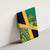 Jamaica Lion Rastafarian Canvas Wall Art With Kente Pattern - Wonder Print Shop