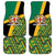 Jamaica Lion Rastafarian Car Mats With Kente Pattern - Wonder Print Shop