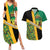 Jamaica Lion Rastafarian Couples Matching Summer Maxi Dress and Hawaiian Shirt With Kente Pattern - Wonder Print Shop