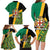 Jamaica Lion Rastafarian Family Matching Long Sleeve Bodycon Dress and Hawaiian Shirt With Kente Pattern - Wonder Print Shop