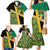 Jamaica Lion Rastafarian Family Matching Mermaid Dress and Hawaiian Shirt With Kente Pattern - Wonder Print Shop