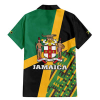 Jamaica Lion Rastafarian Family Matching Mermaid Dress and Hawaiian Shirt With Kente Pattern - Wonder Print Shop