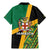Jamaica Lion Rastafarian Family Matching Mermaid Dress and Hawaiian Shirt With Kente Pattern - Wonder Print Shop