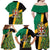 Jamaica Lion Rastafarian Family Matching Off Shoulder Maxi Dress and Hawaiian Shirt With Kente Pattern - Wonder Print Shop