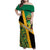 Jamaica Lion Rastafarian Family Matching Off Shoulder Maxi Dress and Hawaiian Shirt With Kente Pattern - Wonder Print Shop