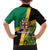 Jamaica Lion Rastafarian Family Matching Off Shoulder Short Dress and Hawaiian Shirt With Kente Pattern - Wonder Print Shop