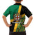 Jamaica Lion Rastafarian Family Matching Short Sleeve Bodycon Dress and Hawaiian Shirt With Kente Pattern - Wonder Print Shop