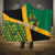 Jamaica Lion Rastafarian Hooded Blanket With Kente Pattern