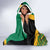 Jamaica Lion Rastafarian Hooded Blanket With Kente Pattern