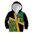 Jamaica Lion Rastafarian Kid Hoodie With Kente Pattern - Wonder Print Shop