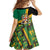 Jamaica Lion Rastafarian Kid Short Sleeve Dress With Kente Pattern - Wonder Print Shop
