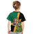 Jamaica Lion Rastafarian Kid T Shirt With Kente Pattern - Wonder Print Shop
