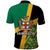 Jamaica Lion Rastafarian Polo Shirt With Kente Pattern - Wonder Print Shop