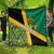 Jamaica Lion Rastafarian Quilt With Kente Pattern - Wonder Print Shop