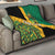 Jamaica Lion Rastafarian Quilt With Kente Pattern - Wonder Print Shop