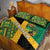 Jamaica Lion Rastafarian Quilt Bed Set With Kente Pattern - Wonder Print Shop