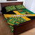 Jamaica Lion Rastafarian Quilt Bed Set With Kente Pattern - Wonder Print Shop