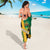 Jamaica Lion Rastafarian Sarong With Kente Pattern - Wonder Print Shop