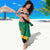 Jamaica Lion Rastafarian Sarong With Kente Pattern - Wonder Print Shop