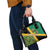 Jamaica Lion Rastafarian Shoulder Handbag With Kente Pattern