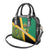 Jamaica Lion Rastafarian Shoulder Handbag With Kente Pattern